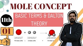 Mole Concept 1 । Class 11 L1 । YMAP । Basic terms । percentage composition । Daltons theory [upl. by Tarrance]