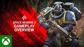 Warhammer 40000 Space Marine 2  Gameplay Overview Trailer [upl. by Aedrahs]