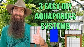 Aquaponics Design  3 Easiest System Builds for the Backyard [upl. by Gaskins]