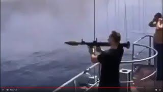 See how Russian Navy Destroys a pirate boat  Tech IT Creators [upl. by Dlorrej]