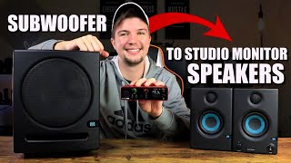 HOW TO Connect a Subwoofer To Studio Monitors  Audio Interface  Does Your Setup Need a Sub [upl. by Caia920]