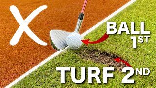 SIMPLE GOLF TIPS  HIT THE BALL THEN THE TURF [upl. by Ettenotna]