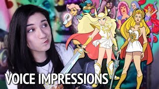 SheRa Princesses Voice Impressions THEN amp NOW [upl. by Eibloc]