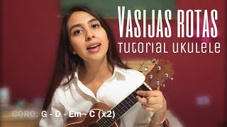 Vasijas Rotas Tutorial ukulele  Leila Madel [upl. by Emirak]