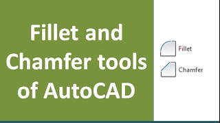 Fillet and chamfer commands of AutoCAD with all subcommands [upl. by Roderick406]