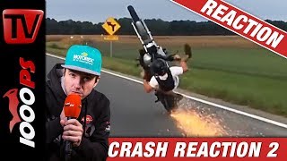 Motorradunfall Crash Compilation 2  Reaktion mit NastyNils  No more Fails [upl. by Baillieu]