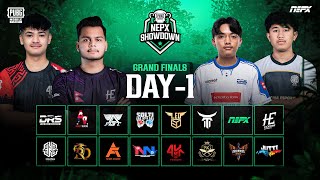 PUBG Mobile NEPX Showdown  Grand Finals Day 1 [upl. by Agnesse]