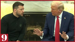 Trump And Zelensky Engage In A Heated White House Confrontation [upl. by Nordna]