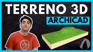 ▶ MODELAR TERRENO 3D en ARCHICAD  Elevar con niveles y curvas [upl. by Goth634]