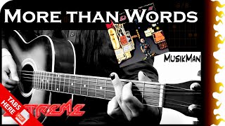 MORE THAN WORDS ❤  Extreme  GUITAR Cover  MusikMan N°024 [upl. by Hunley]