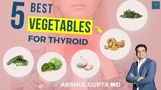 Dr Anshul Gupta on Hypothyroidism Diet 5 Best Vegetable to Improve Thyroid Gland [upl. by Esaertal919]