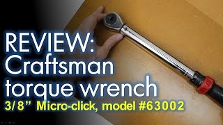 Product Review Craftsman Micro Clicker Torque Wrench 38quot [upl. by Donnie746]