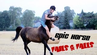 Epic Horse Fails amp Falls  YoutubeRider 2016  MUST SEE [upl. by Stokes87]