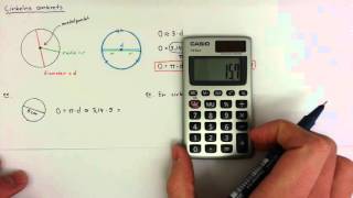 7  Geometri  Cirkelns omkrets [upl. by Aivin]