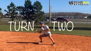 How To Turn 2 from shortstop Footwork amp Throwing Mechanics [upl. by Nnaylrebmik]