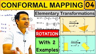 Elementary TransformationRotation examples in Conformal Mapping lecture4 [upl. by Nahk]