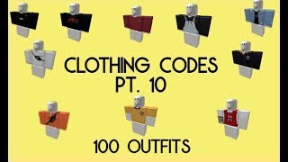 100 Outfits roblox clothing codes pt 10100 subscribers special [upl. by Kobe]