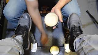 AMAZING BOOT TRANSFORMATION  ANGELO SHOE SHINE ASMR [upl. by Ulah464]