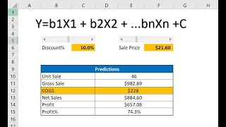 Predictive Analytics Profit Optimizer in Excel using Multiple Regression [upl. by Onstad809]