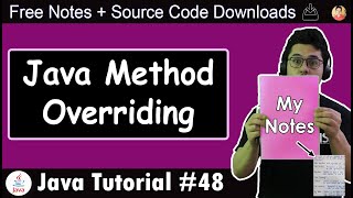 Method Overriding in Java [upl. by Eibbor]