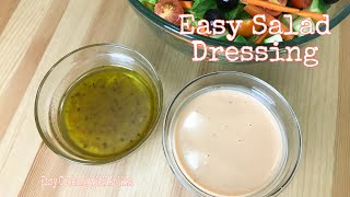 Easy Salad Dressings  Really Quick [upl. by Ynohtna540]