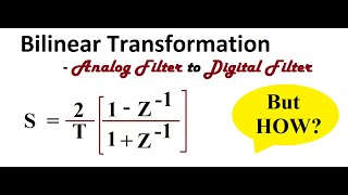 Bilinear Transformation  Analog to Digital Filter transformation  PART 1 [upl. by Ahsitam]