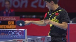 Zhang Wins Mens Table Tennis SemiFinal  London 2012 Olympics [upl. by Rubina]