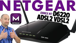 NETGEAR D6220 ADSL2 VDSL2 Modem Router Review Annex M [upl. by Heather204]