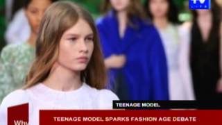 Teenage model sparks fashion age debate [upl. by Hofstetter]