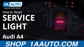 How to Reset Service Light 0409 Audi A4 [upl. by Dranal122]