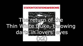 Station to Station  David Bowie  Lyrics [upl. by Vorster315]