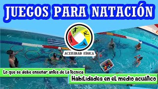 Juegos para natación habilidades acuáticas [upl. by Renault]