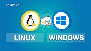 Linux vs Windows  Comparison Between Linux And Windows  Edureka [upl. by Mehs]