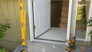 Jeld Wen Front Door Installation  Really crappy products and craftsmanship PART 1 [upl. by Desirae]