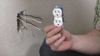 How to replace an electrical outlet [upl. by Akiemat]