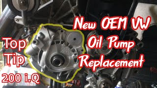 Swapping out the Oil Pump VW T4 [upl. by Esserac]