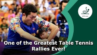 Possibly the Greatest Table Tennis Rally Ever [upl. by Yelsha]