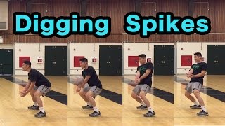 How to DIG Hard Driven Spikes  Volleyball Defense Tutorial [upl. by Engedus]