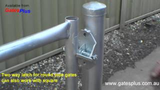 Gate Latch 2 way for round pipe and square [upl. by Bryant599]