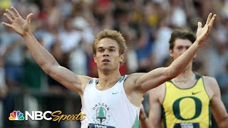 Nick Symmonds incredible kick leads to Oregon Sweep at 2008 Olympic Trials  NBC Sports [upl. by Otte]