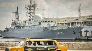 Russian spy ship docks in Cuba [upl. by Erhard]