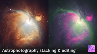 Astrophotography stacking amp editing Affinity Photo [upl. by Kabob]