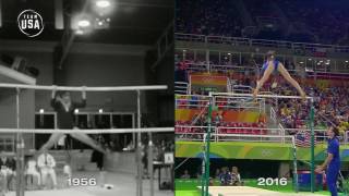 Then amp Now Uneven Bars [upl. by Kowtko]