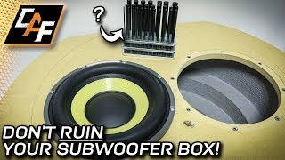 Mounting subwoofers like a pro Threaded Inserts [upl. by Chipman]