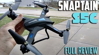 Snaptain S5C WIFI FPV Drone Review [upl. by Arny929]