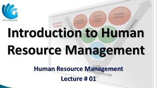 Introduction to Human Resource Management Lecture 01  HR Management [upl. by Kalb]