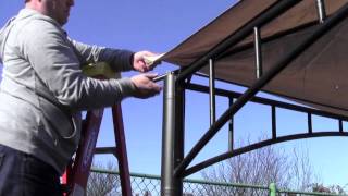 Installation Tip for a cornerpocket style gazebo canopy [upl. by Lightfoot]