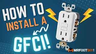 HOW TO INSTALL A GFCI OUTLET [upl. by Ralli]