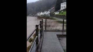 Floods at symonds yat east The Royal Lodge [upl. by Yenrab449]