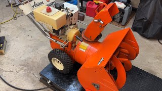 1970s Ariens Snow Snow Blower Leaking Oil [upl. by Yurt]